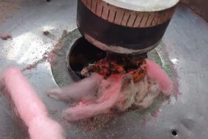 Cum vindea un bărbat vată de băţ şi de ce a fost amendat de jandarmi (FOTO)