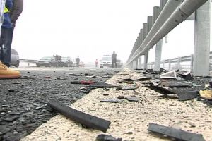 Poliţia identifică un avrigean ca autor al unui carambol pe DN1