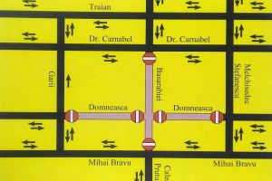 Restricţii de circulaţie pe strada Domnească, la intersecţia cu Basarabiei