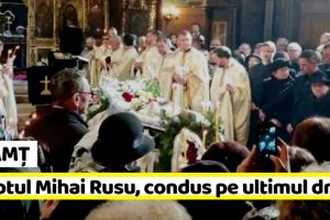 NEAMȚ: Părintele Mihai Rusu, condus pe ultimul drum (FOTO)