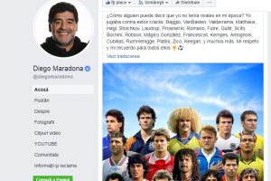 Diego Armando Maradona l-a inclus in topul adversarilor sai de soi si pe Gica Hagi