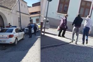 VIDEO EXCLUSIV – Hoţ prins după o urmărire ca în filme la Sibiu. A furat dintr-un magazin de bijuterii