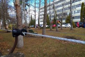 Harghita: Gard electric montat în jurul Spitalului de Urgenţă Miercurea Ciuc pentru a ţine la distanţă urşii