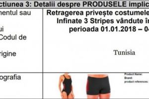 Costume de baie retrase de pe piaţă de Decathlon. Produsul poate cauza vătămări