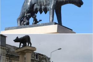 Modificari la statuia Lupoaica“, de la intersectia strazii Traian cu bulevardul Tomis din Constanta. Ce au observat cei care au trecut prin zona (galerie foto+video)