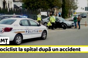 NEAMȚ: Motociclist la spital după un accident în Piatra-Neamţ (FOTO)