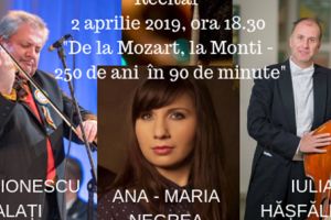 „De la Mozart, la Monti – 250 de ani în 90 de minute”, la Filarmonica Braşov