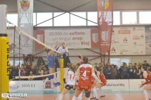 Duminică, ora 17.00, în Sala „Timotei Cipariu” | Volei Alba Blaj – CSM Bucureşti, o nouă confruntare pentru titlu!