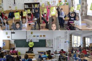 FOTO: „Şcoala siguranţei Tedi”, la elevii şcolii gimnaziale „Ion Agârbiceanu” din Alba Iulia