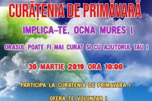 Copiii de la Aşezământul social „Sfântul Mucenic Ciprian” din Ocna Mureş participă la campania de curăţenie de primăvară