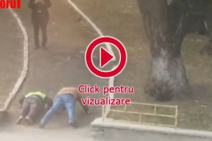 Concurs de flotări între asistaţii social trimişi să vopsească garduri în centrul Sucevei