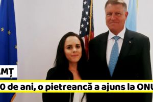 NEAMȚ: La 20 de ani, o tânără din Piatra-Neamţ în preajma lui Trump, Macron, Trudeau si Theresa May