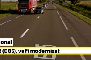 Naţional: DN 2 (E 85), va fi modernizat. Vor fi două benzi pe sens, plus una de depăşire