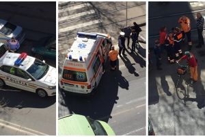 Două persoane rănite după ce au fost lovite pe trecerea de pietoni de un şofer neatent