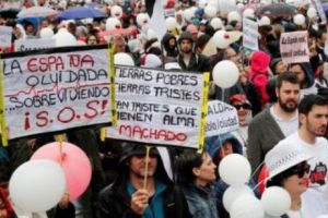 Protest masiv în Madrid. Manifestanţii au atras atenţia asupra depopulării zonelor rurale