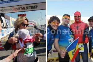 O mamica a alergat la Maratonul Nisipului“ cu bebelusul in port-bebe. Din cursa nu a lipsit nici Spider-Man! (galerie foto) 