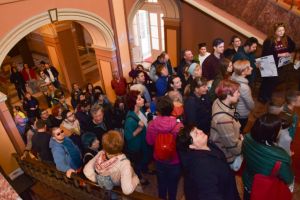 Aproximativ 100 de persoane curioase de „Secretele Aradului”