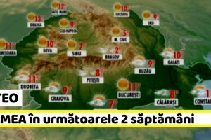 METEO: Cum va fi VREMEA până pe 14 aprilie. Temperaturi în scădere