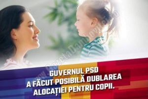 PSD Dâmboviţa: 19.000 de copii din judeţ vor beneficia de majorarea alocaţiei de stat