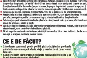 O nouă provocare pentru argeşeni: STOP PLASTICULUI!