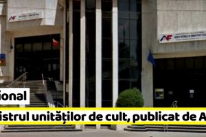 Naţional: Registrul entităţilor/unităţilor de cult este publicat pe site-ul ANAF