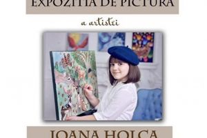 Expoziţia de pictură a artistei Ioana Holca, în vârstă de 10 ani, la Galeria Bibliotecii ...