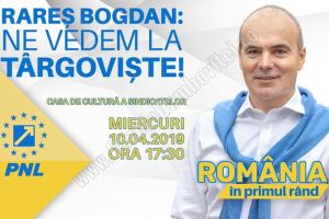 Euroalegeri 2019: Rareş Bogdan vine la Târgovişte. Fostul jurnalist deschide lista PNL pentru europarlamentare