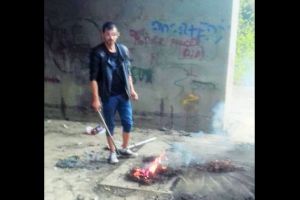 FOTO. Focul pe malul Someşului, interzis! Doi bărbaţi au fost aspru sancţionaţi