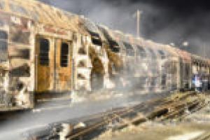 Vagoane incendiate la Caransebeş după „modelul Oraviţa“!