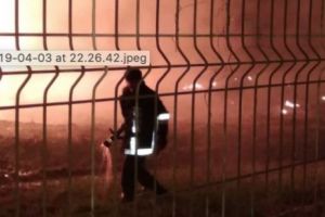 Incendiu în gara din Caransebeş I FOTO