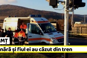 NEAMȚ: O tânără şi fiul ei au căzut din tren. Copilul, transferat la Iaşi