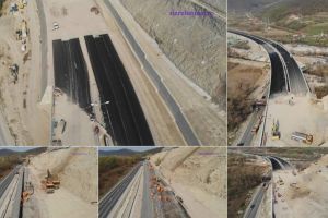 VIDEO: În ”Dealul Liliecilor”, pe autostrada A1, tronsonul Lugoj-Deva, lotul 4, pregătiri pentru asfaltarea de test a unei porţiuni