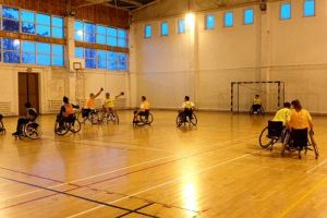 Jucătoarele de la Corona Braşov, handbal în scaun cu rotile