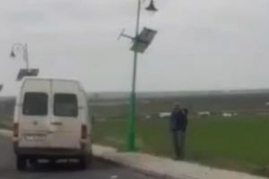 Accident rutier in Constanta. Un autoturism si un microbuz au intrat in coliziune (video)