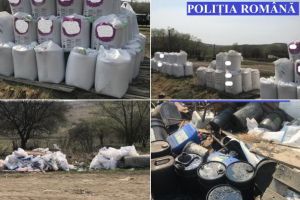 Dosar penal pentru un bărbat din Unirea care a depozitat îngrăşăminte chimice în loc neprotejat. Poliţiştii i-au confircat 67 de tone de substanţe chimice