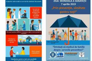 DSP Alba: 7 aprilie 2019 – Ziua Mondială a Sănătăţii, desfăşurată sub sloganul ”Prin prevenţie, sănătate pentru toţi!”
