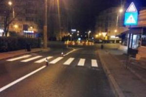 Marcaje rutiere pe strada Ștefanita Voda din Constanta, artera recent asfaltata