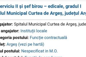 Se pregătesc ANGAJĂRI CU DEDICAŢIE la Spitalul de la Curtea de Argeş?