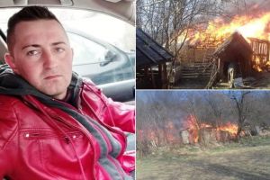 FOTO: Gest eroic făcut de un tânăr de 26 de ani, care a salvat un vârstnic invalid din casa cuprinsă de flăcări