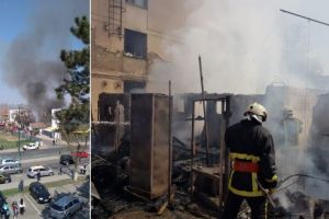 FOTO: O nouă victimă a unui incendiu, de această dată în cartierul Mureşeni. Femeia a decedat.