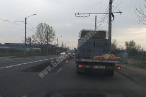 TÂRGOVIȘTE: Circulaţie îngreunată la intrare dintre Găeşti din cauza unor lucrări la carosabil