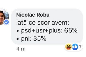 Nici prietenii lui Robu nu votează PNL? Primarul a şters un sondaj, după ce nu i-au plăcut rezultatele