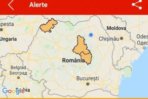 Alertă ANM: Cod portocaliu de vreme severă în Harghita, Covasna şi Satu Mare