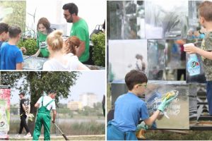 Voie buna, muzica si munca: Sute de voluntari si echipa Cif Romania au curatat Amfiteatrul de vara din parcul Tabacarie din Constanta (galerie foto)  