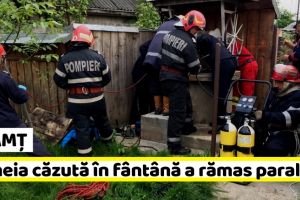 NEAMȚ: Femeia căzută în fântână va rămâne paralizată pe viaţă (FOTO)