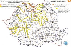 Cod galben de viituri pentru bazine hidrografice din judeţul Suceava