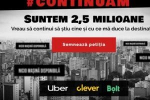 A fost lansată petiţia care poate salva Uber, Bolt şi Clever. Decizie de ultim moment