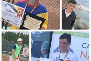 FOTO: Performanţă de excepţie, talentatul tenismen albaiulian David Manu – campion naţional la dublu pentru a 5-a oară!!!