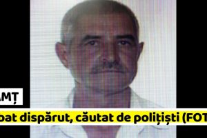 NEAMȚ: Bărbat dispărut, căutat de poliţişti. Dacă aveţi informaţii, sunaţi la „112” (FOTO)