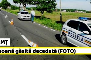 NEAMȚ: Persoană găsită decedată pe marginea drumului. Trafic blocat (FOTO)